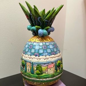 Jim Shore 4007666 Heartwood Creek 2006 "Welcome All" Pineapple